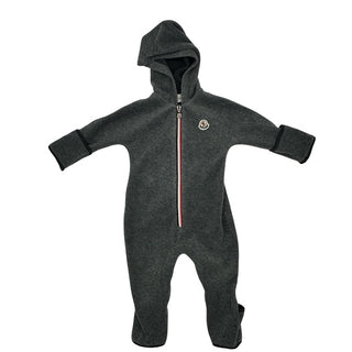 Moncler fleece full body jacket, 12-18 months