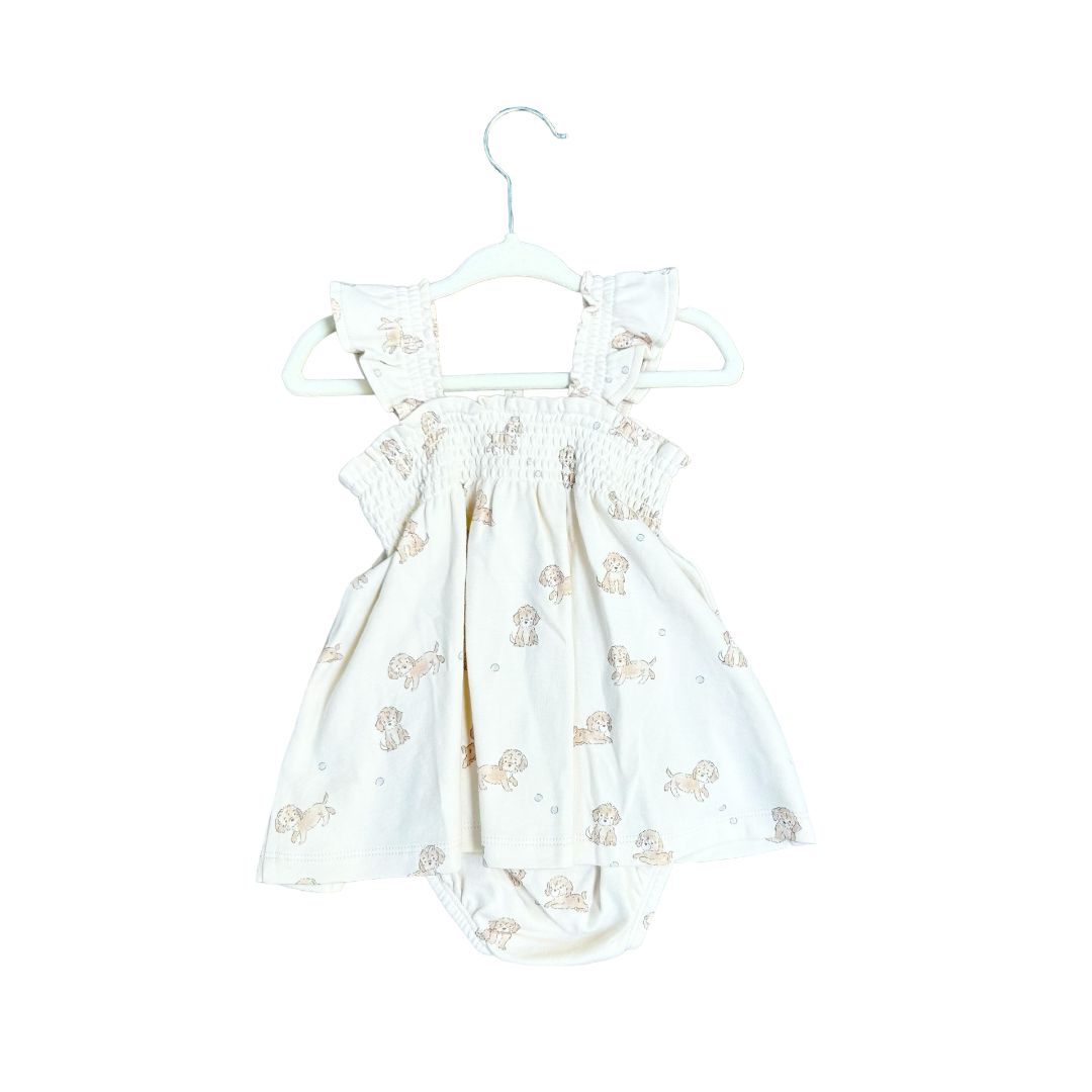 Quincy Mae Smokey jersey dress new with tags, 3-6 months