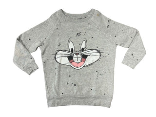 Lauren Moshi Grey Bugs Bunny Destroyed Sweater, 8 years