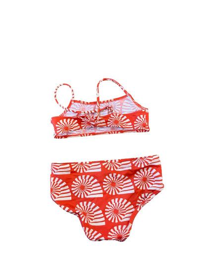Bobo Choses Red Sea shell pattern bikini, 6-7 years
