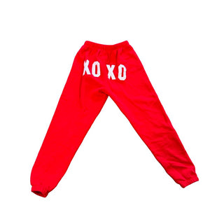 Katie J Shane XOXO Sweatpants in Red Hot, large