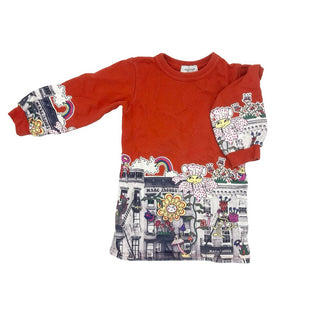 Marc Jacobs Orange Dress with Store Graphic, 3 years