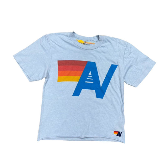 Aviator Nation Blue T-Shirt with Logo, xs