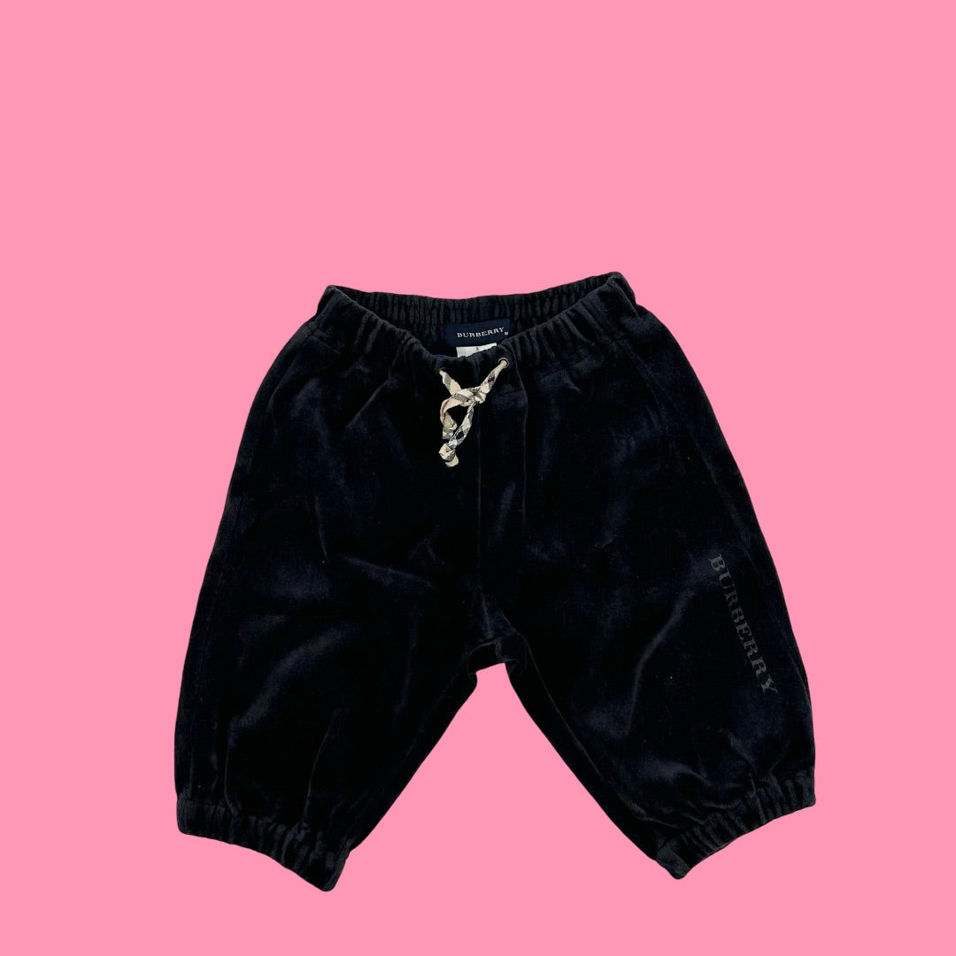 Burberry velour sweatpants, 9m