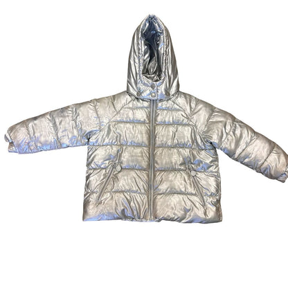 Stella McCartney silver puffer winter coat, 6 years