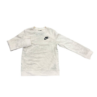 Nike Cream with Light Grey Pattern Crewneck, small