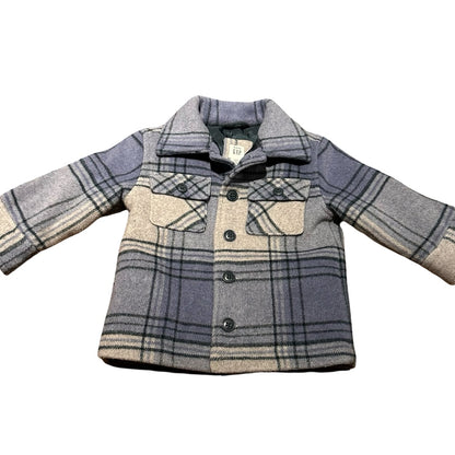 Gap Plaid jacket, 12-18 months