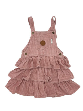 Hux pink cordouroy overall dress, 6 years