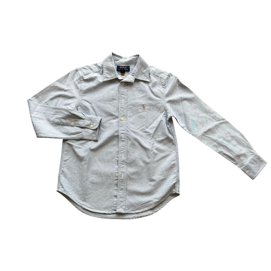 Ralph Lauren Denim Blue Polo Button Down, 10-12 years