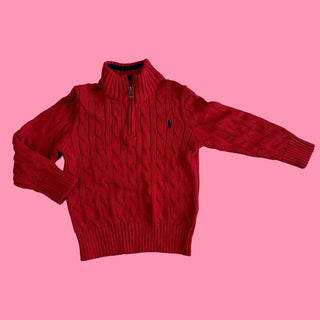 Ralph Lauren Red sweater, 3T