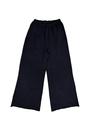 Aerie Wide-Leg Black Sweatpants, xxs womens