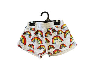 Stella McCartney Grey Sweatshorts with Rainbows, 5 years