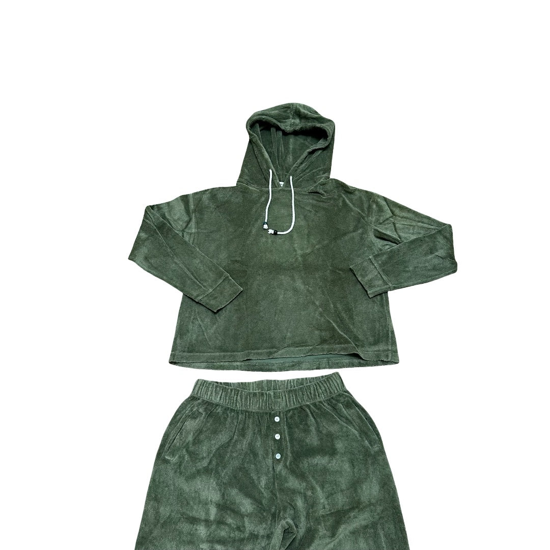 Green Donni Sweater and sweatpants terry set, Women’s medium