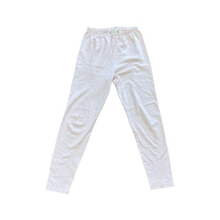 Petit Bateau White leggings with mini blue hearts, 8 years