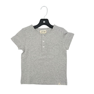 Me & Henry Grey T-Shirt with Quarter Buttons New with Tags, 3-4 years