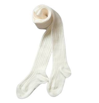 Firsts Cream Ribbed Stockings, 18 months