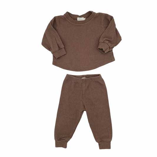 Mikki Rae Little Ones waffle set, 3-6 months