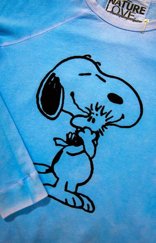 Free City love raglan snoopy blue-orange, womens xs