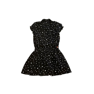 Nono Black and White Polka Dot Dress, 7-8 years