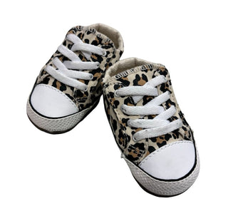 Converse Leopardprint Crib Shoes, newborn