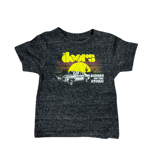 Rowdy Sprout Black T-Shirt with The Doors Logo, 2 years