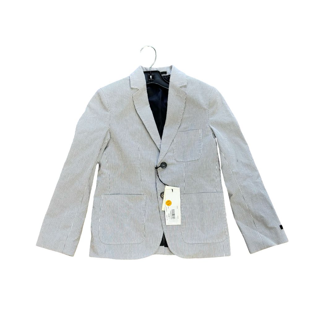 Hugo Boss Grey and White Striped Suit Jacket New with Tags, 8 years