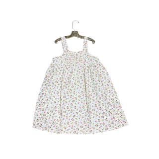 Petite Plume White with Florals and Frills Dress, 8 years