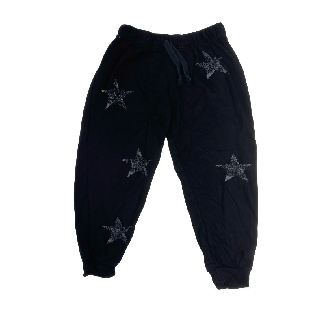 Flowers By Zoe Black Joggers with Grey Stars, medium ( 6-8 years)
