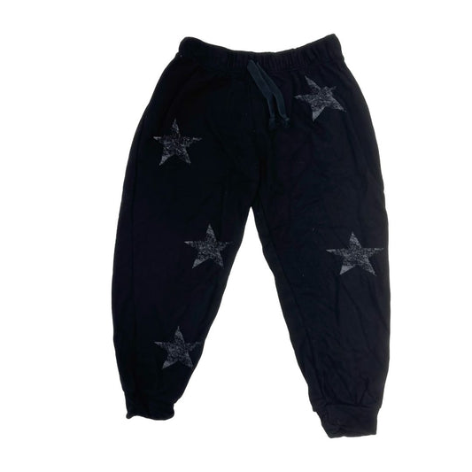 Flowers By Zoe Black Joggers with Grey Stars, medium ( 6-8 years)