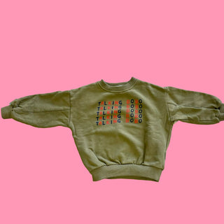 Bobo Choses green sweater, 2-3 years