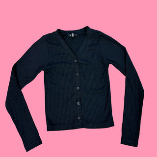 Flowers by Zoe ribbed stretch cardigan, M