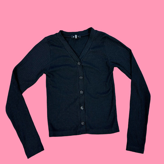 Flowers by Zoe ribbed stretch cardigan, M