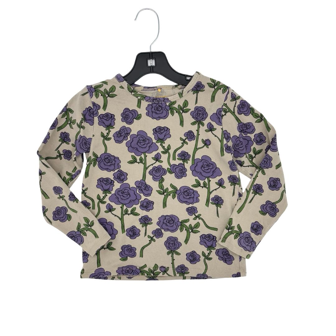 Mini Rodini purple rose long sleeve, 6-7 years