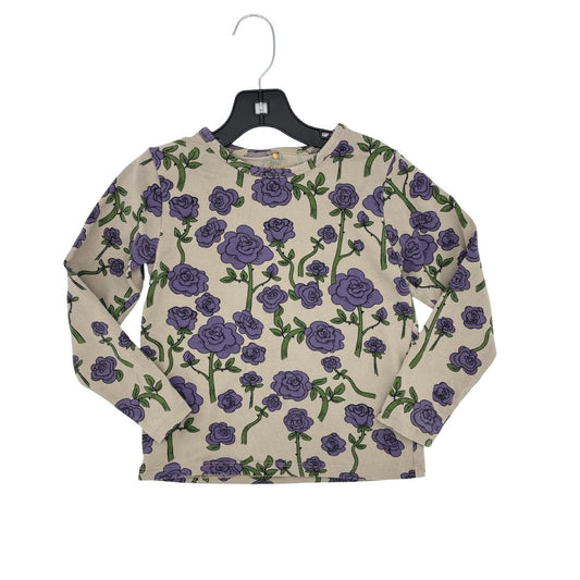 Mini Rodini purple rose long sleeve, 6-7 years