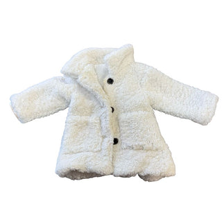 Miles The Label White Sherpa Jacket, 18 months
