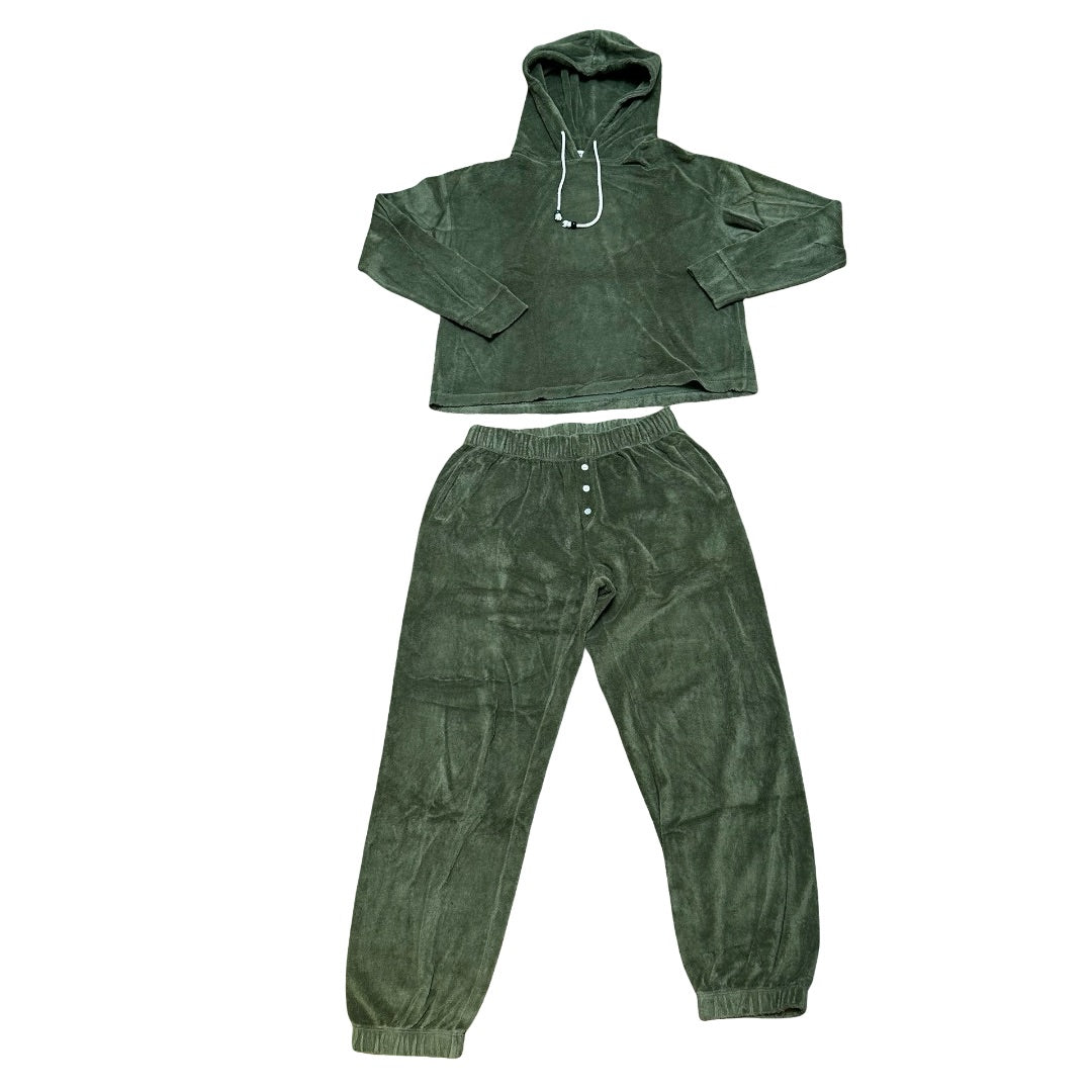 Green Donni Sweater and sweatpants terry set, Women’s medium