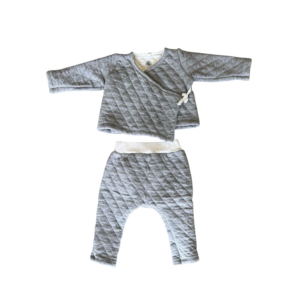 Petit Bateau Grey Set, 12 months