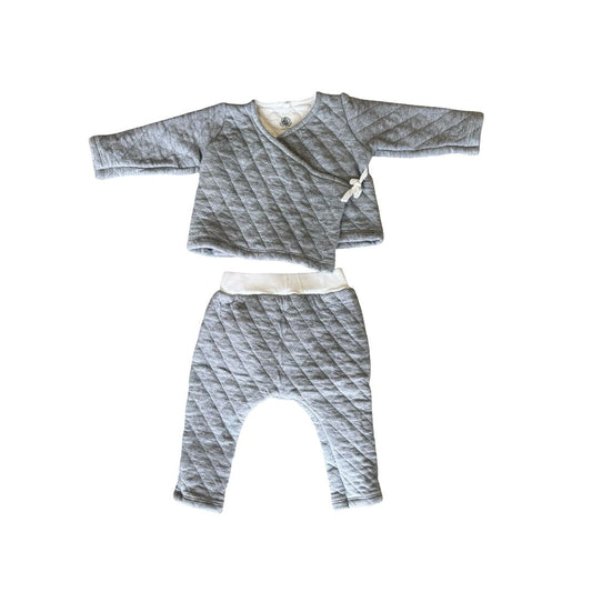 Petit Bateau Grey Set, 12 months