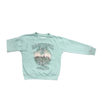 Abercrombie Kids Teal Crewneck with Grateful Dead Graphic, 7-8 years