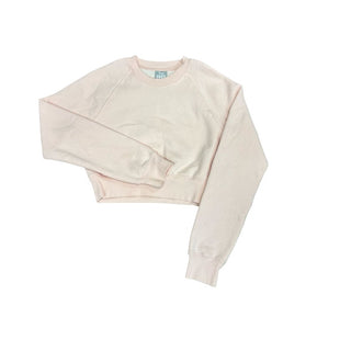 Tna Light Pink Perfect Cozy Fleece Cropped Crewneck, xs