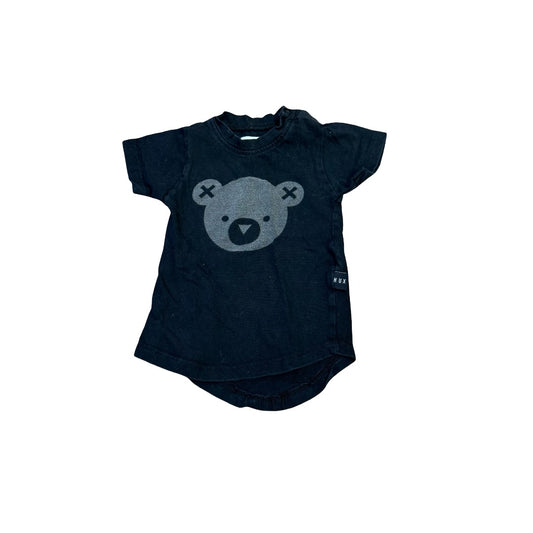 Hux Black w/bear tshirt, 6-12 months