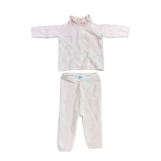 Bonpoint Pink knit top/pant set, 3 months
