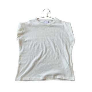 Zara Cream T-Shirt with Sleeves Rolled In, 8-9 years