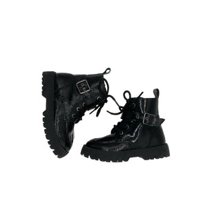 Zara Shiny Paten Boots with Laces, eu 24 little kid