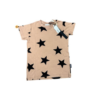 Nununu Beige with Black Stars T-Shirt New with Tags, 6-7 years