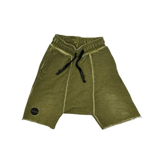 Nununu green shorts, 12-18 months