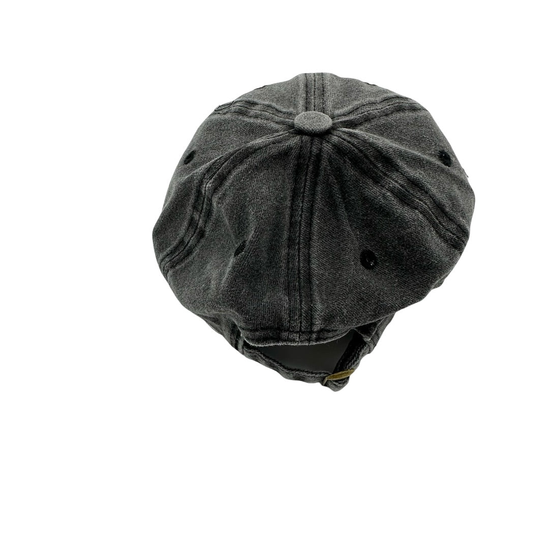 Minissentials Grey vintage washed baseball cap, one size fits most