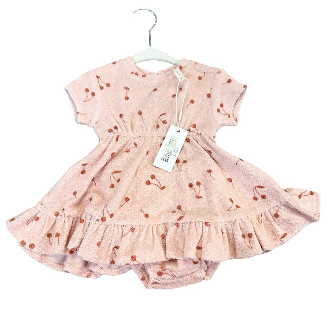 Quincy Mae terry dress new with tags, 3-6 months
