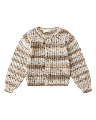 Rylee + Cru Stone Multi-Stripe Cheyenne Cardigan Brand New with Tags, 4-5 years