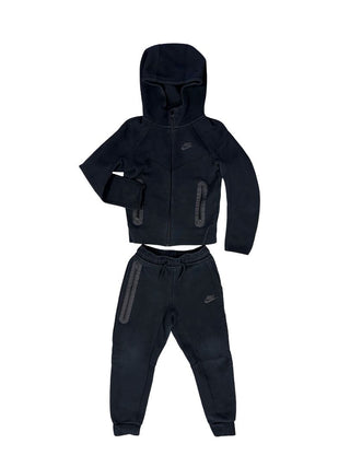 Nike Black Zip-up Hoodie and Sweatpant Set, small